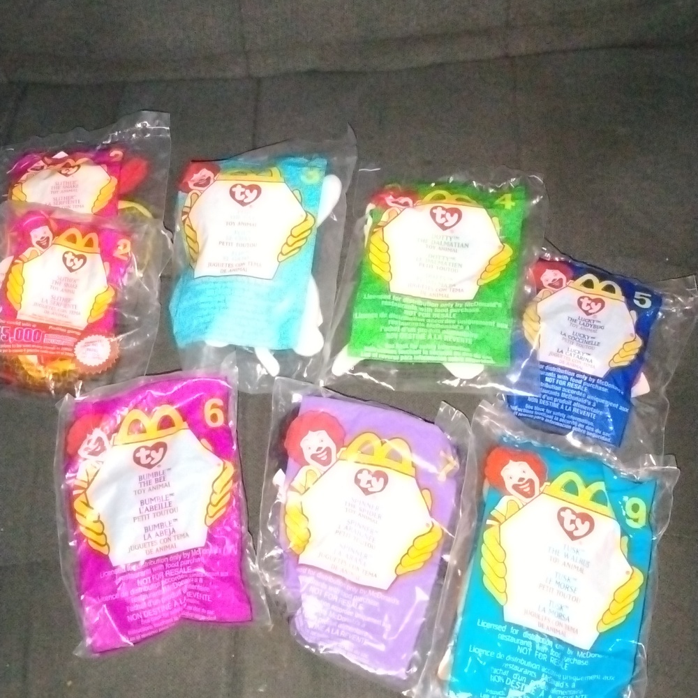 Ty Teenie Beanies McDonalds Collection